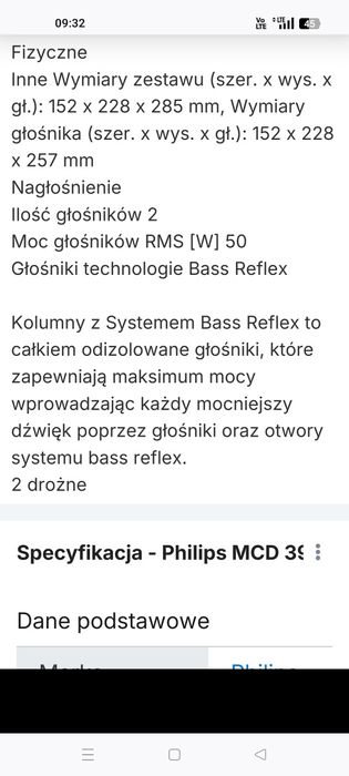 Wieża Philips MCD 395/12