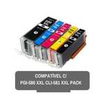 Canon PGI-580 + CLI-581 XXL Pack Tinteiros Compativeis