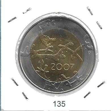 Finlândia - -- 5 Euros - 2007 - - "90 Anos de Independência" - - Moeda