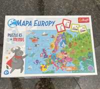 Mapa Europy puzzle