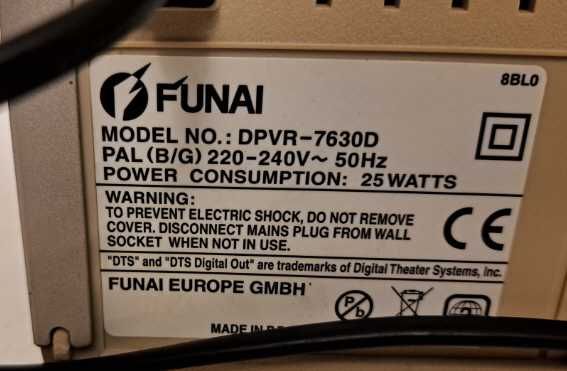 Funai DPVR-7630D - niesprawny
