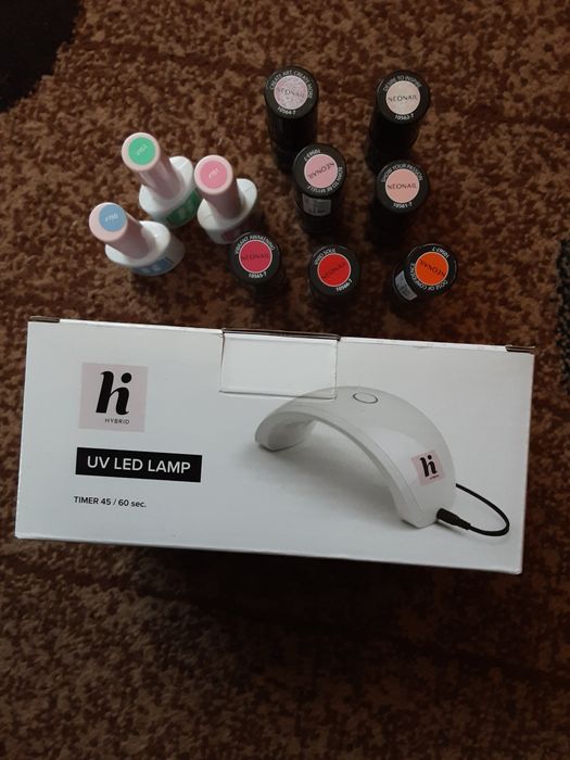 Lampa UV Hi Hibrid + lakiery hybrydowe NeoNail i Hi Hibrid