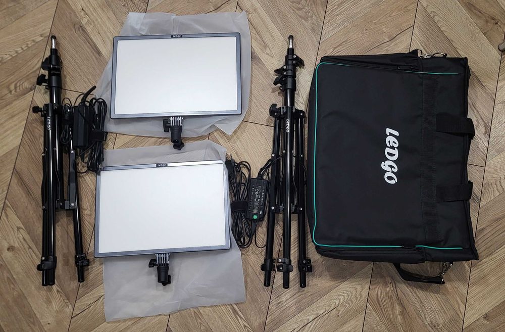 Zestaw lamp fotograficznych lampy studyjne LEDGO LG-E268C