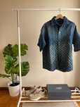 Louis Vuitton Camisa Jeans de Manga Curta Monogram Rainbow
