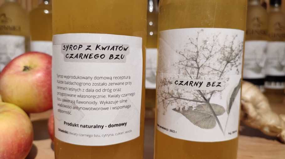 550 ml, syrop z kwiatu czarnego bzu, czarny bez