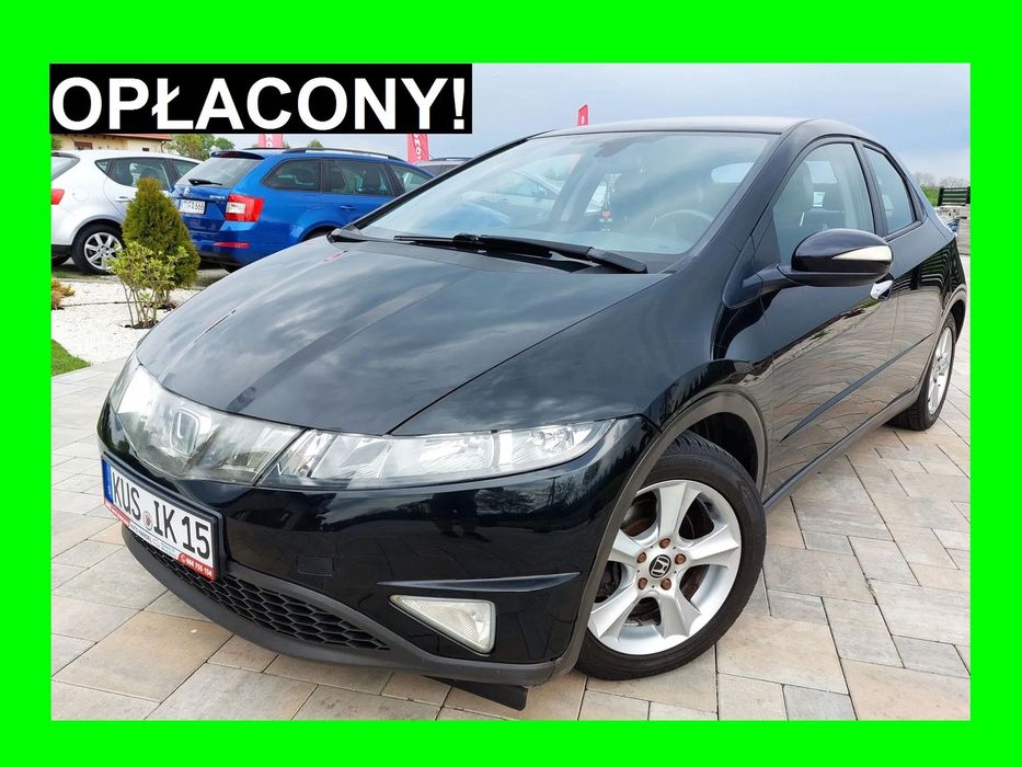 Honda Civic PIĘKNY KLIMATRONIC pełna elektr. tempomat alu 1.8 140KM 5d 2007