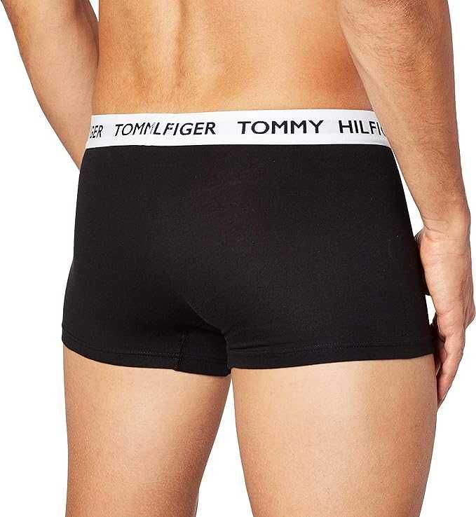 Tommy Hilfiger Długie Bokserki XL Bawełna Męskie Czarne