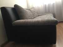 tapczan fotel sofa dwu trzyosobowa z Niemiec wygodna szara czarna