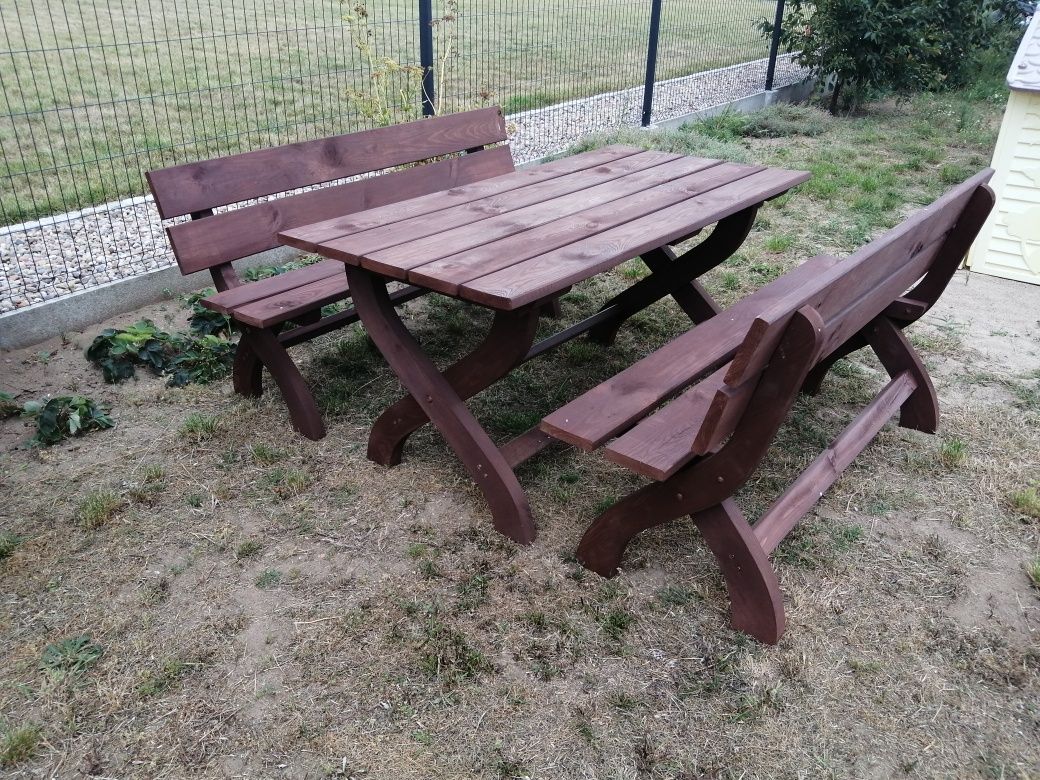 Stół i ławki, zestaw grillowy, biesiadny,