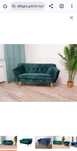 Sofa Skandynawska Butelkowa Zieleń
