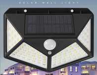 Luz solar para exterior com sensor de movimento 100 LEDs (NOVA)