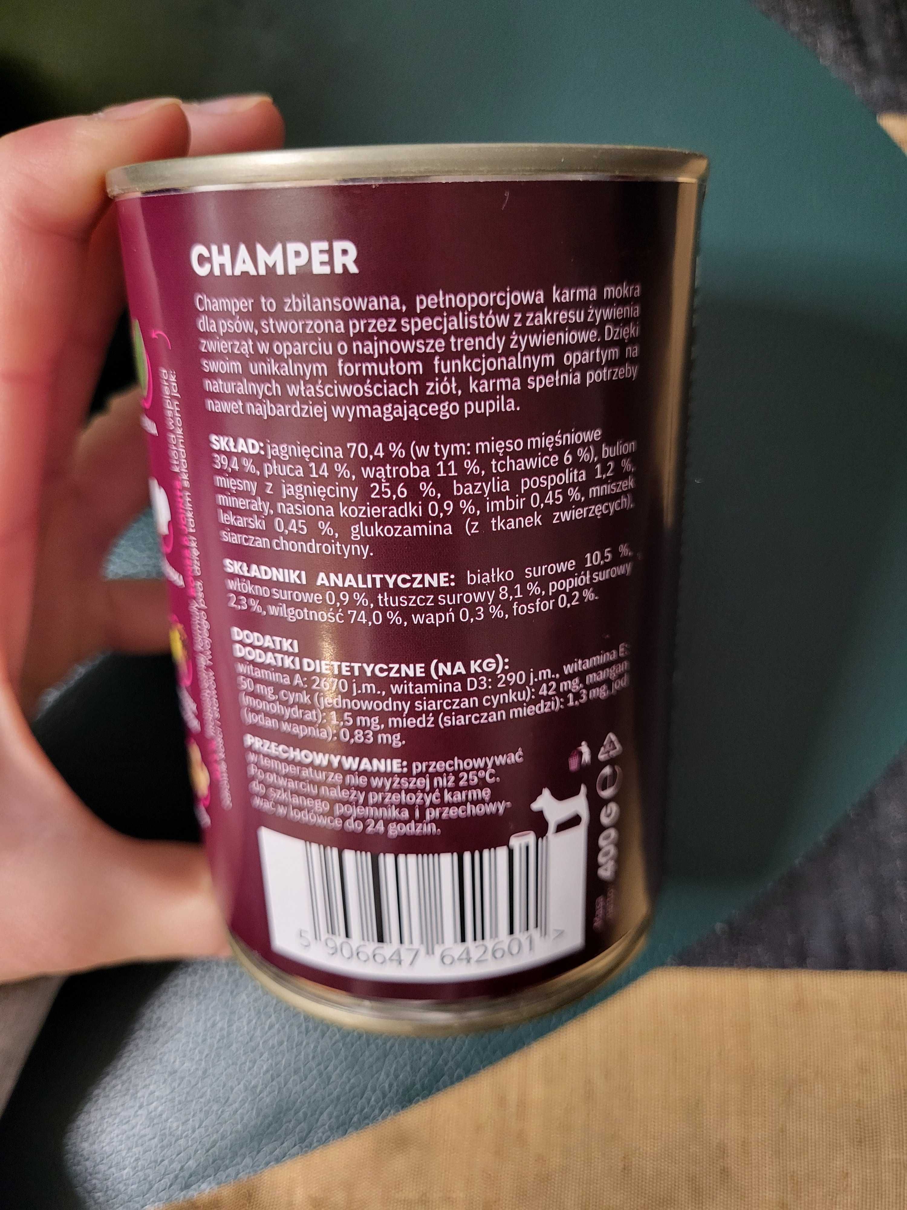 Karma mokra dla psa - Champer