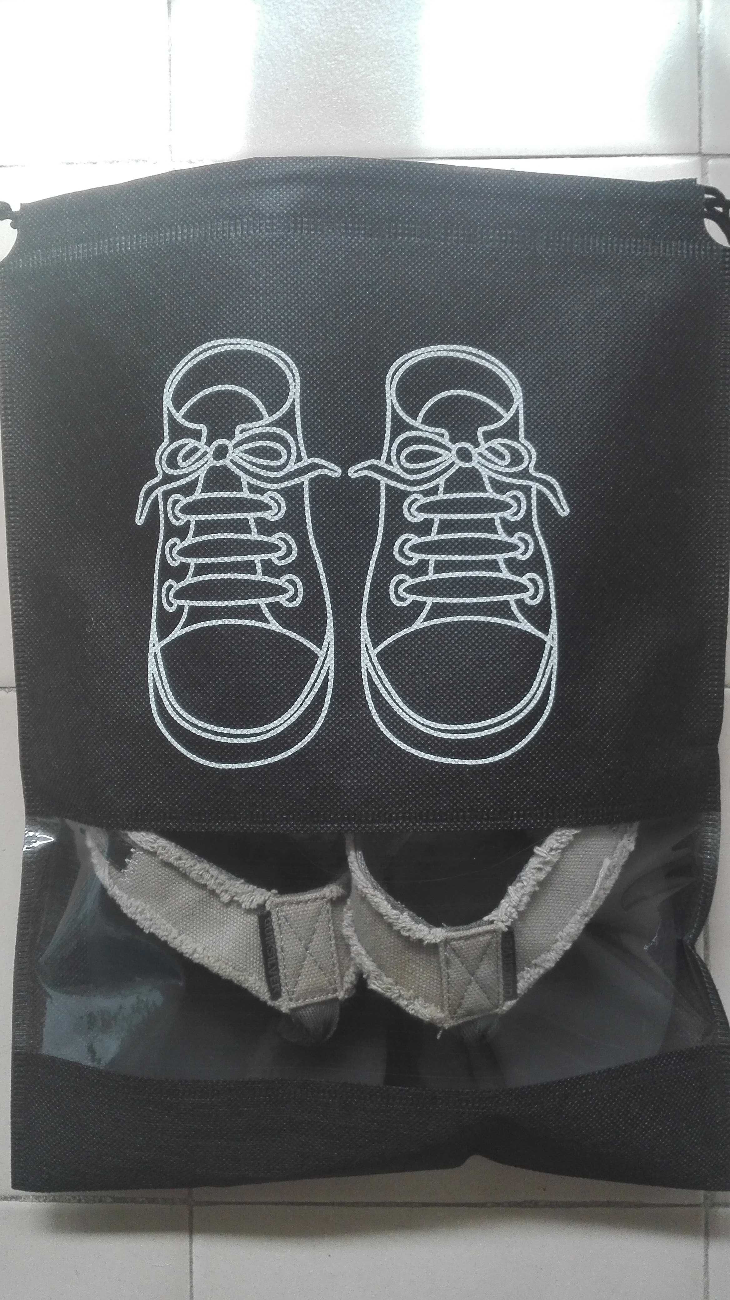 Saco para sapatos ideal para viagem ou armazenamento e mochila escola