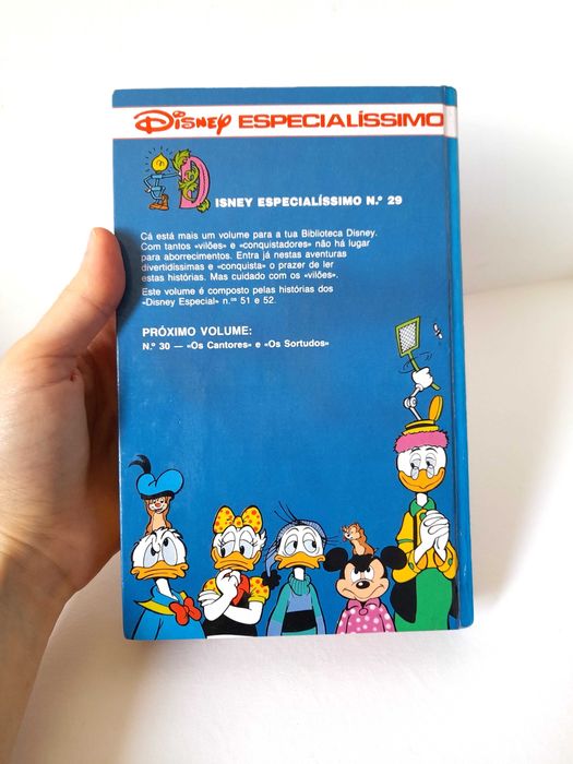 Livro Vintage de BD Disney Especialíssimo Número 29 Coleção Anos 80