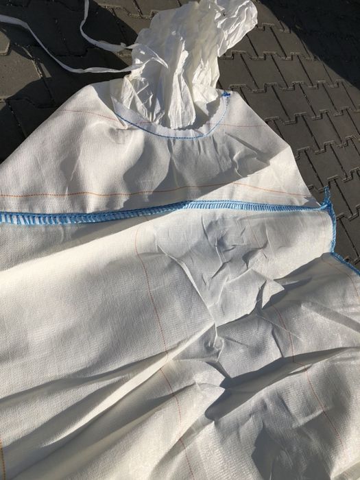 BIG BAG hurtownia 95/95/182 cm mocne 4 uszy lej/fartuch