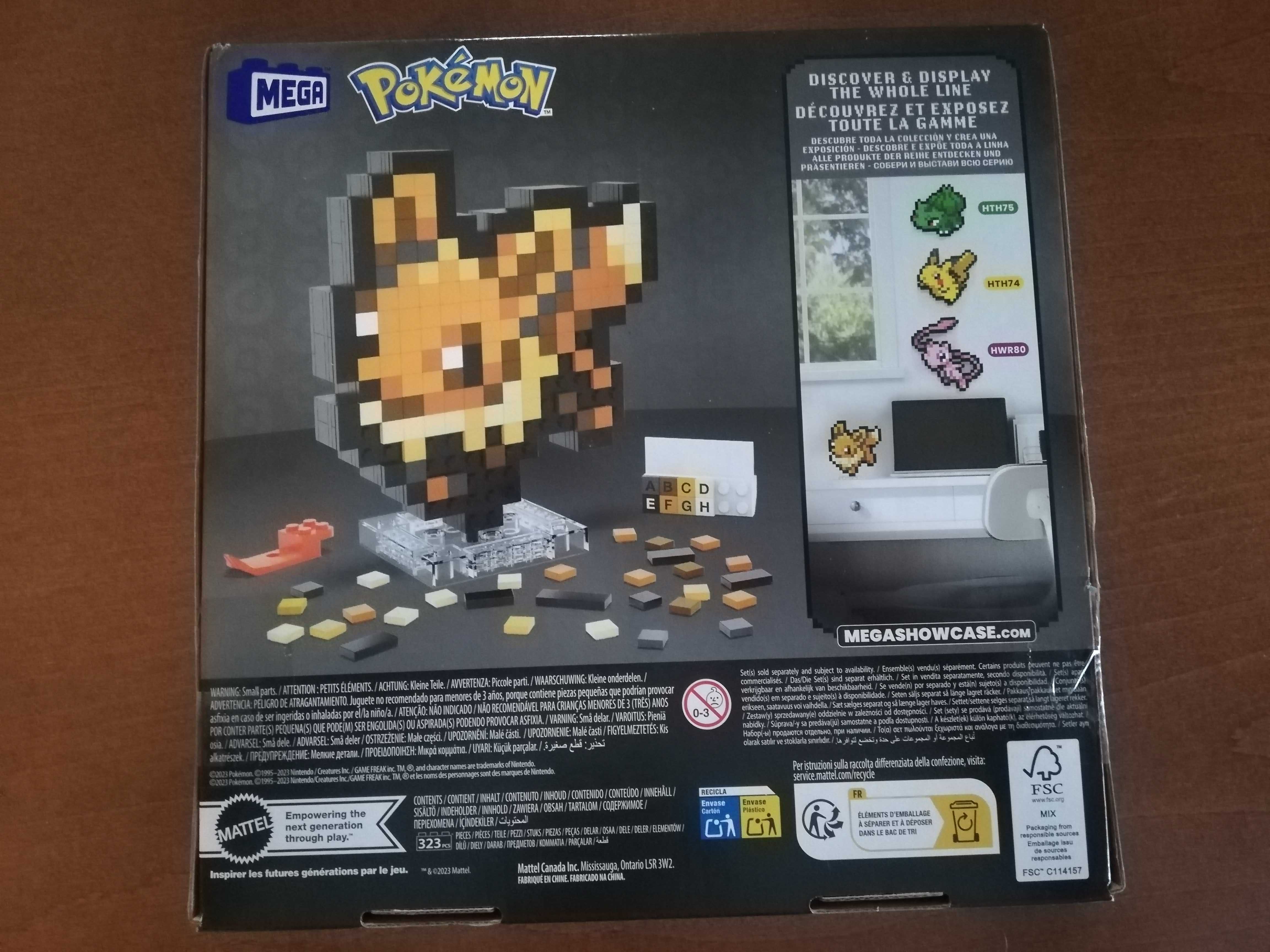 Klocki Mega Pokemon Eevee Pixel art