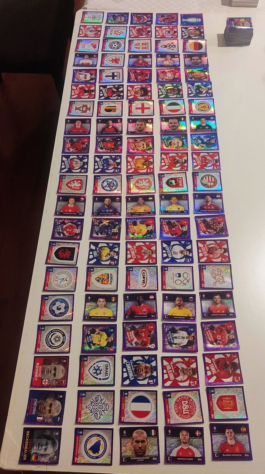 EURO 2024 TOPPS - Paralelos Roxos - Set Completo