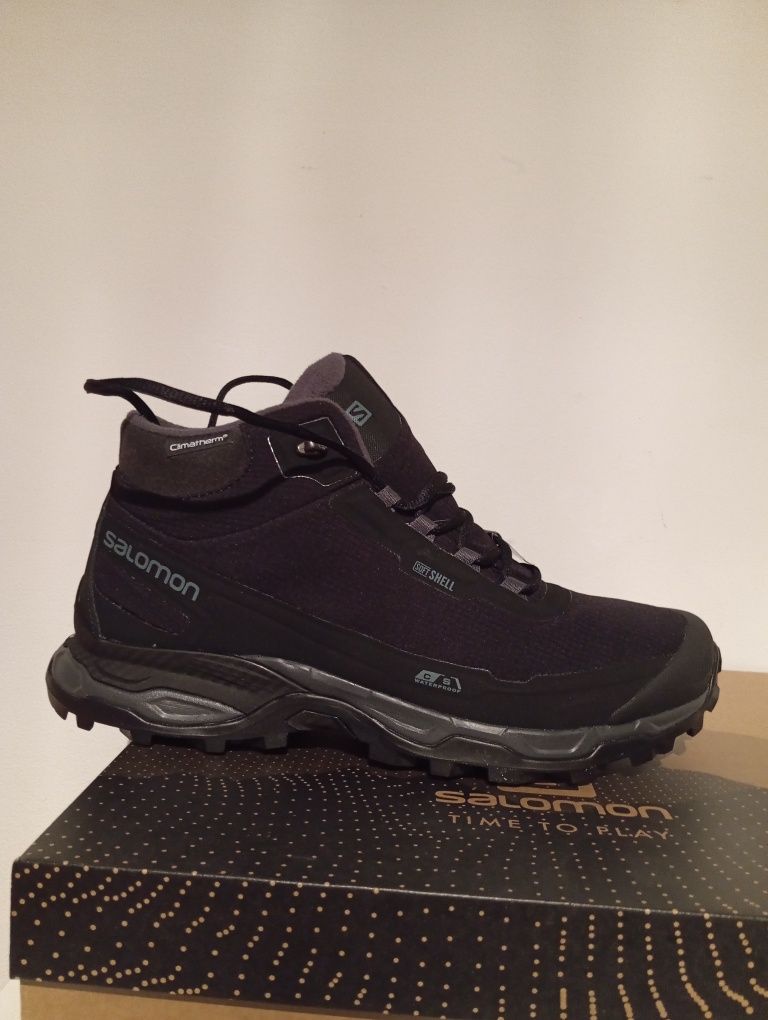 Męskie buty zimowe trekkingowe w góry z kolcami Salomon 44 2/3 salewa