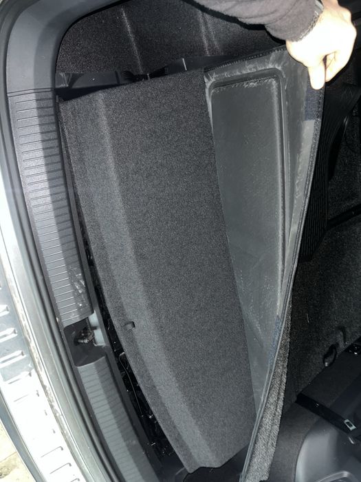 Пол багажника с ковриком черный под 3 ряда vw tiguan 2 2018 allspace