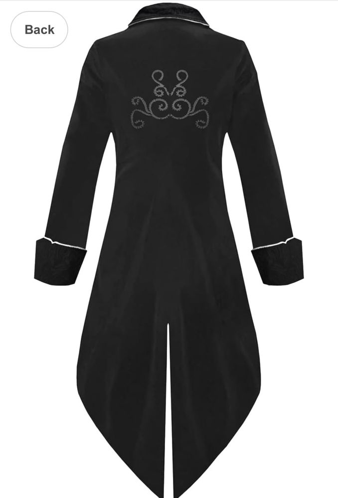 Męska średniowieczna kurtka steampunkowa, gotycki frak 2XL