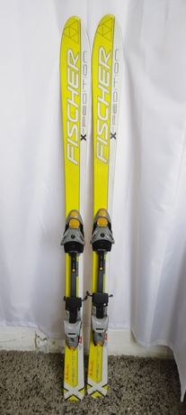 Używane narty skiturowe Fischer 150cm + wiązanie szynowe
