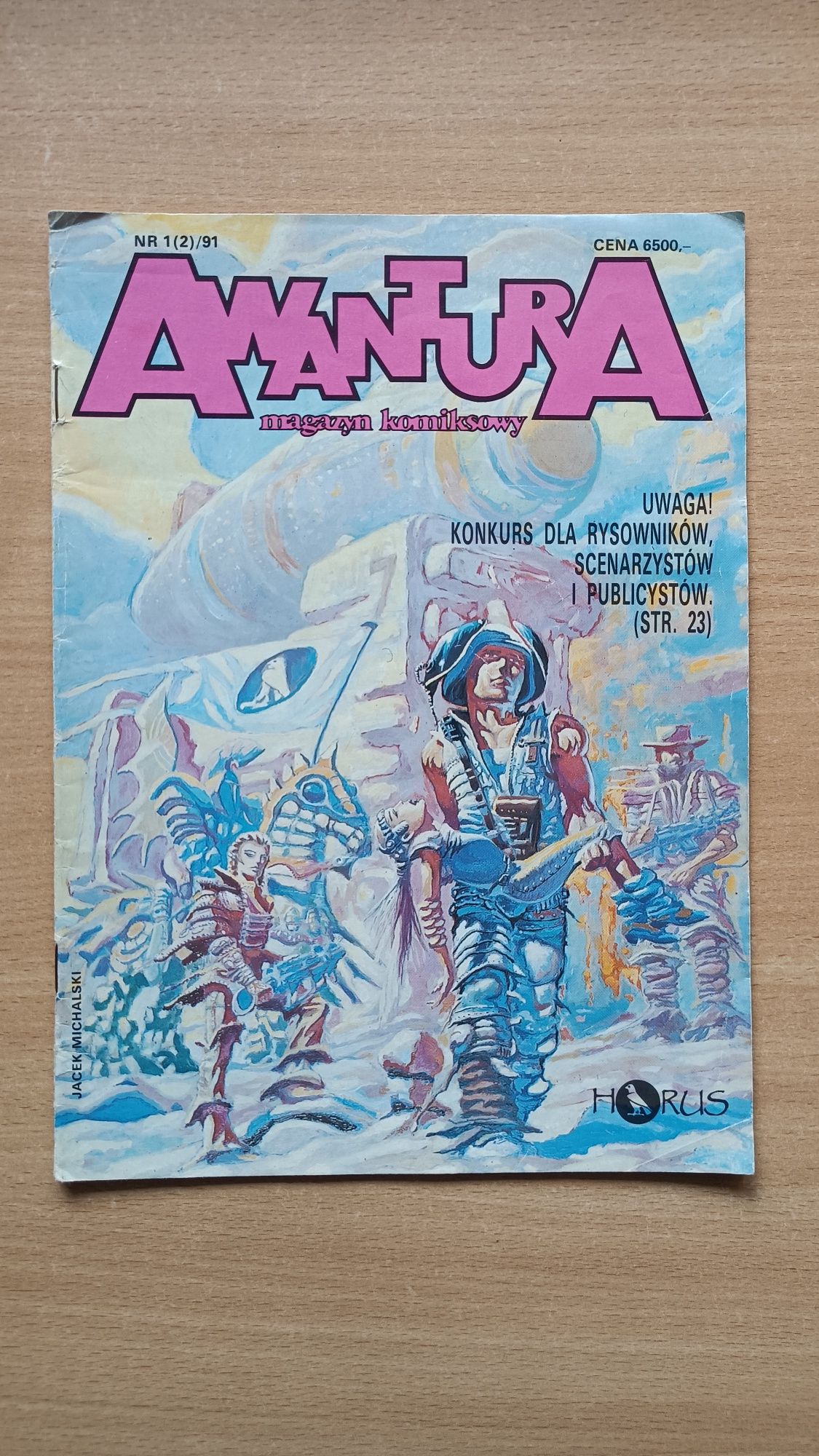 Magazyn komiksowy AWANTURA nr 1(2)/91  duchologia lata 90. komiks