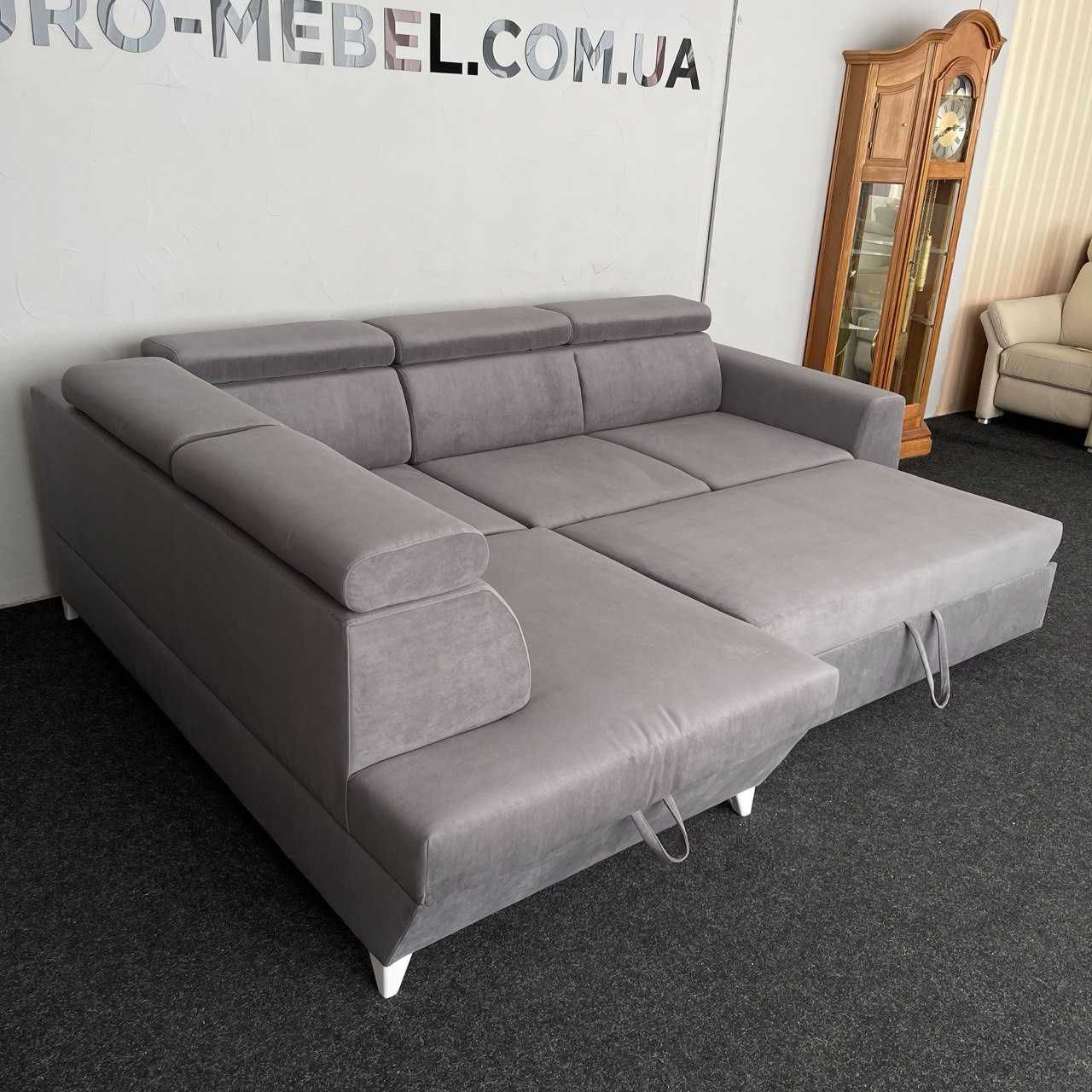 Тканинний кутовий новий диван