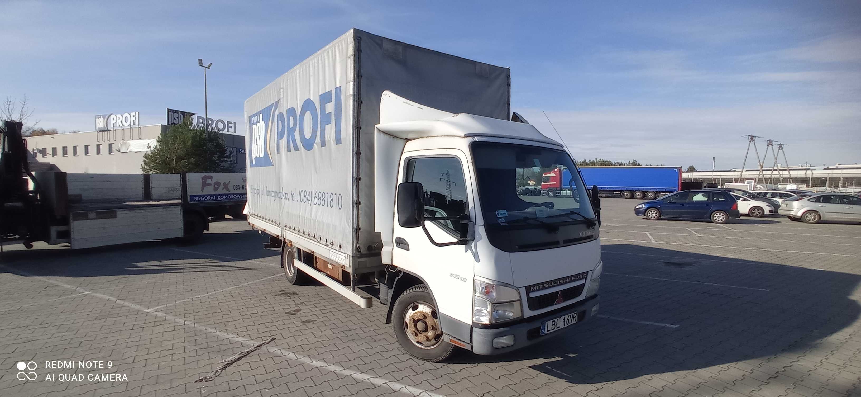 Ciężarówka plandeka Mitsubishi Fuso Canter