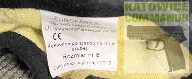 Rękawice do zjazdu na linie grubej GLS-014 roz. 8