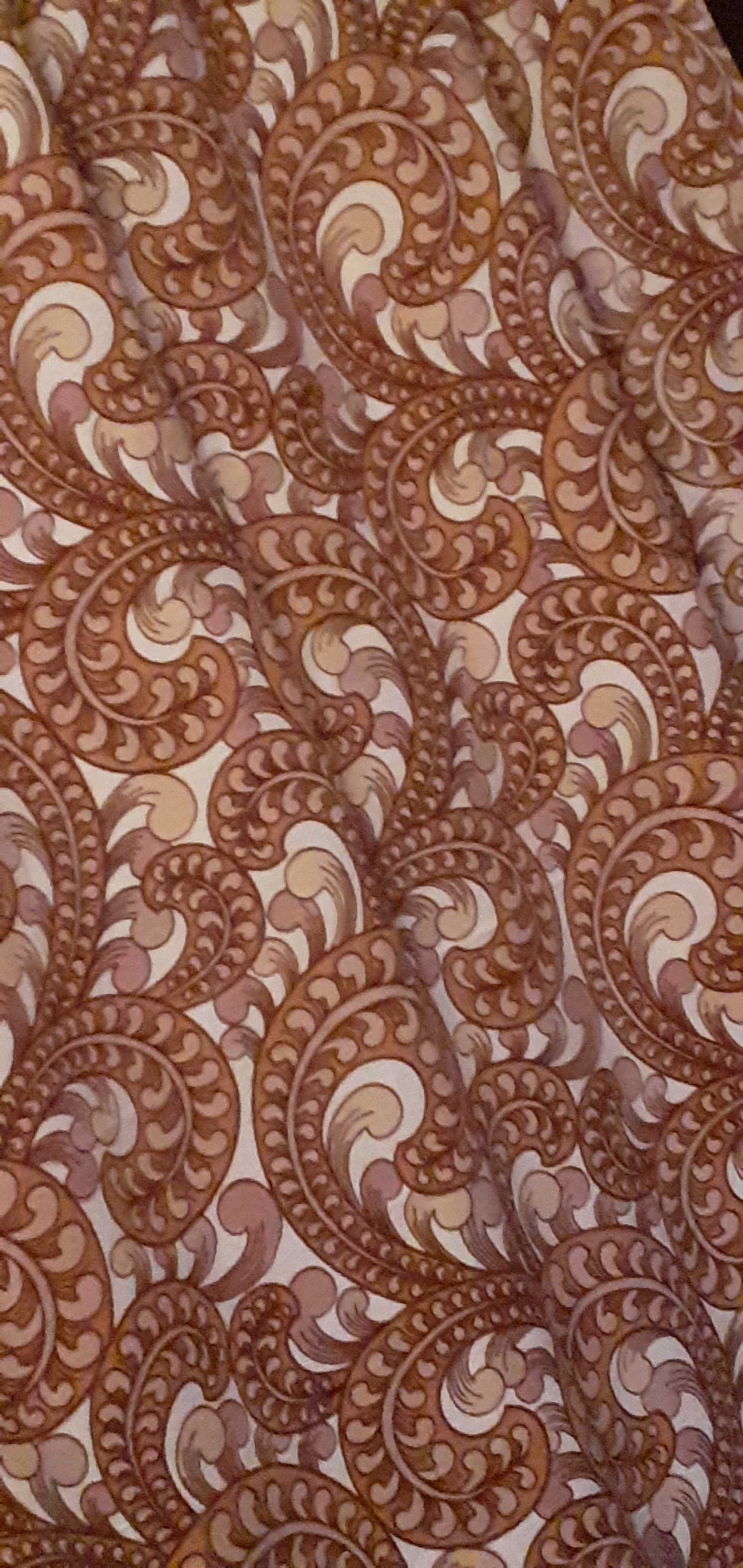 Zasłony długie bawełniane wzór Paisley 1 kpl-100zł 2 kpl - 190zł