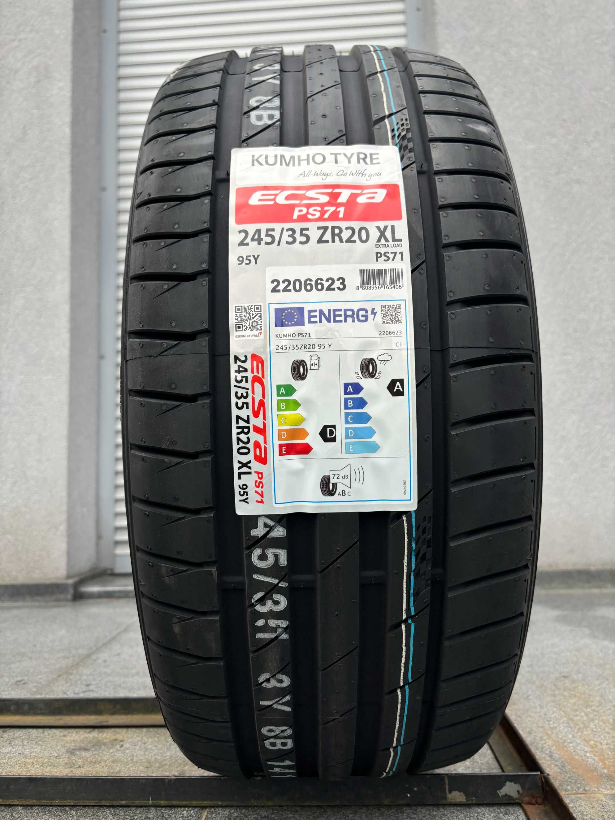 Letnia 245/35R20 Kumho Ecsta 95Y XL D,A,72db prosto z fabryki! gwar