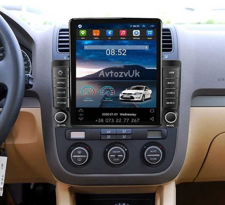 Магнитола JETTA 5 Volkswagen VW B6 B7 CADDY T5 CarPlay Кадди Android
