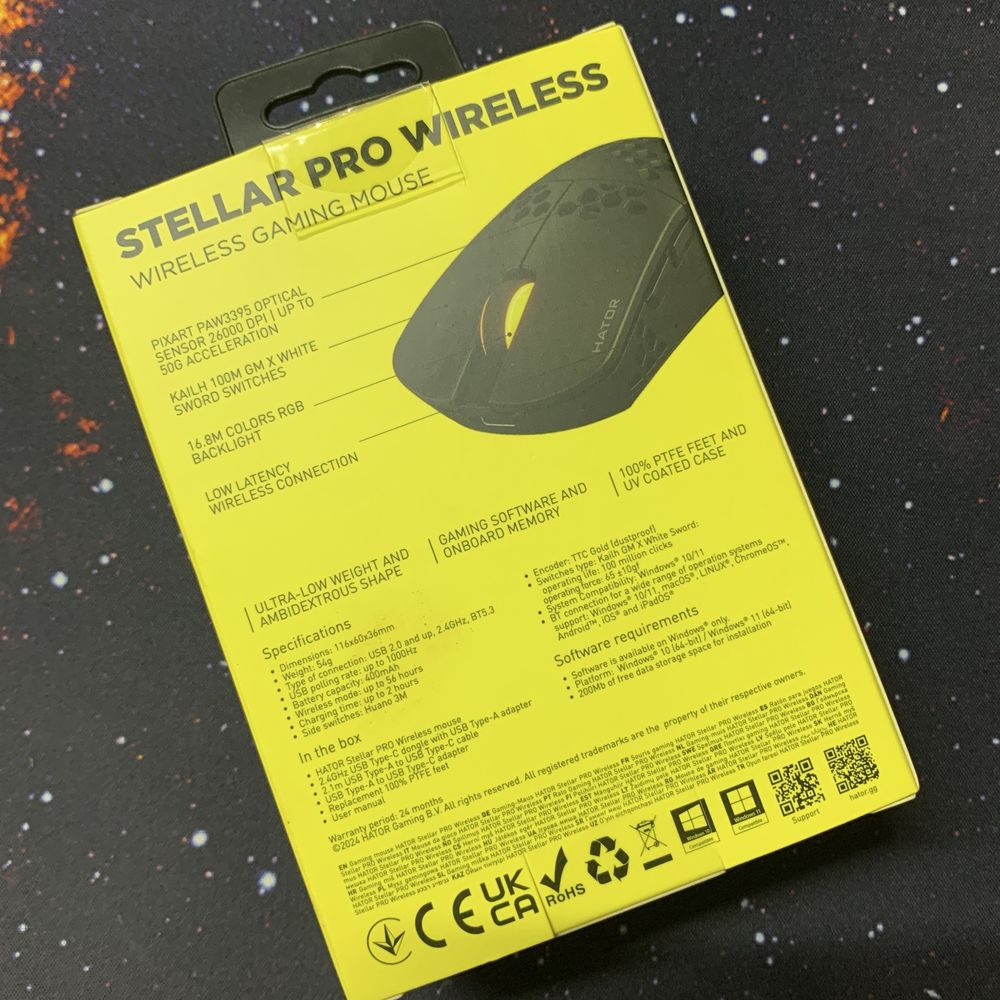Клавіатура Hator Gravity TKL и мишка Hator Stellar Pro Wireless