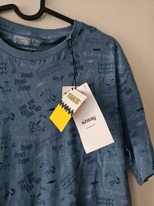 Sinsay Peanuts nowa koszulka bluzka t-shirt męski z metką rozmiar M