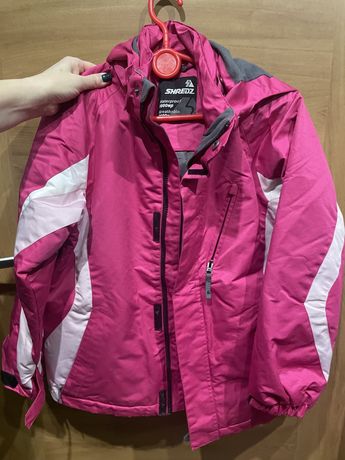 kurtka narciarska dziewczęca 140 cm różowa