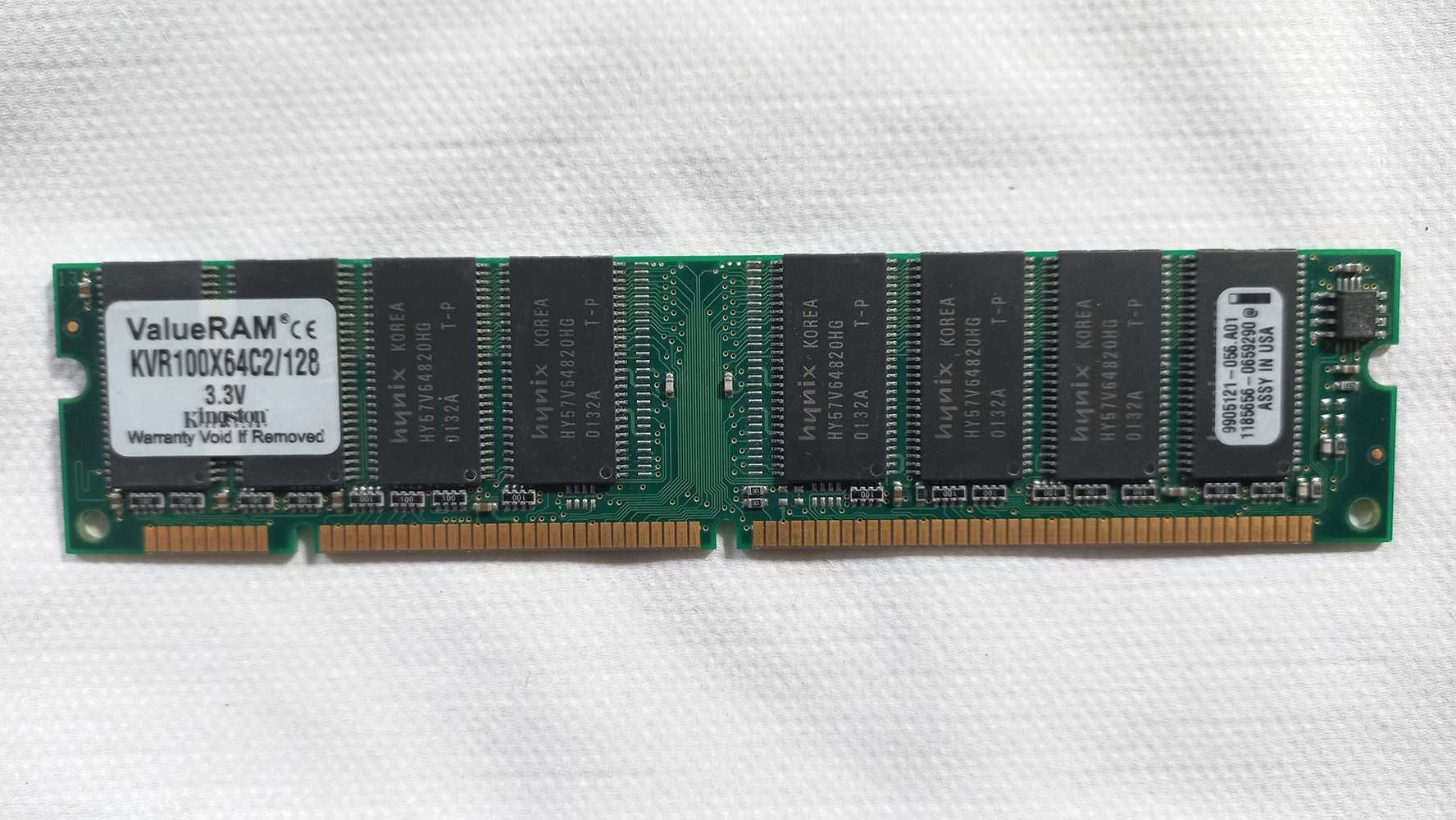 Pamięć RAM Kingston KVR100X64C2/128 SDRAM 100MHz DIMM CL2 3.3V 168-pin