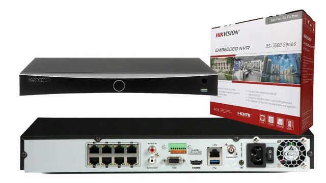 Rejestrator IP DS-7608NXI-I2/8P/S 8 xPoE ACUSense Hikvision