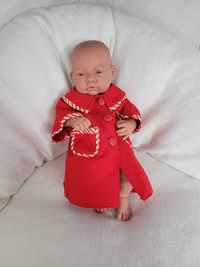 Ubranko dla lalki bobasa baby born 40-44cm płaszczyk czerwony