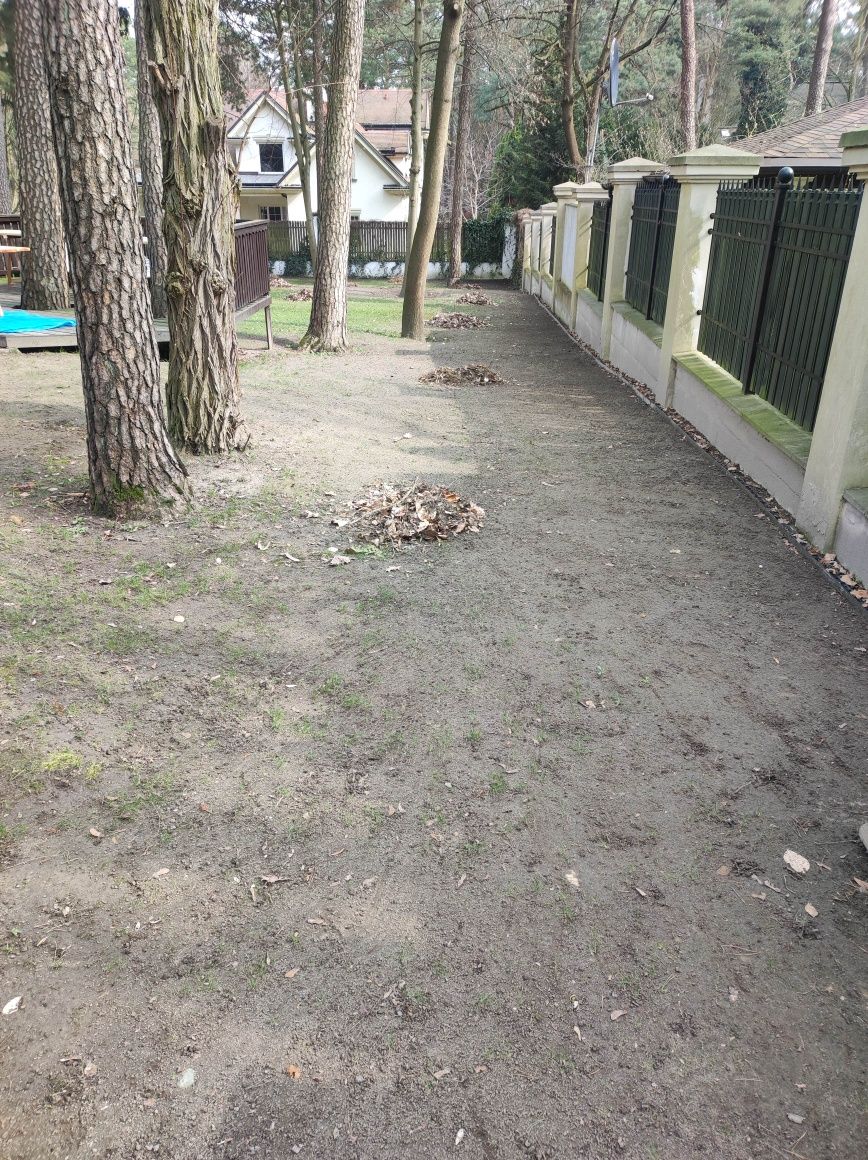 Koszenie trawy . Ogrodnik . usługi ogrodnicze. Wycinka drzew .