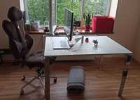 Solidny stół biurowy biały 140 na 70 cm