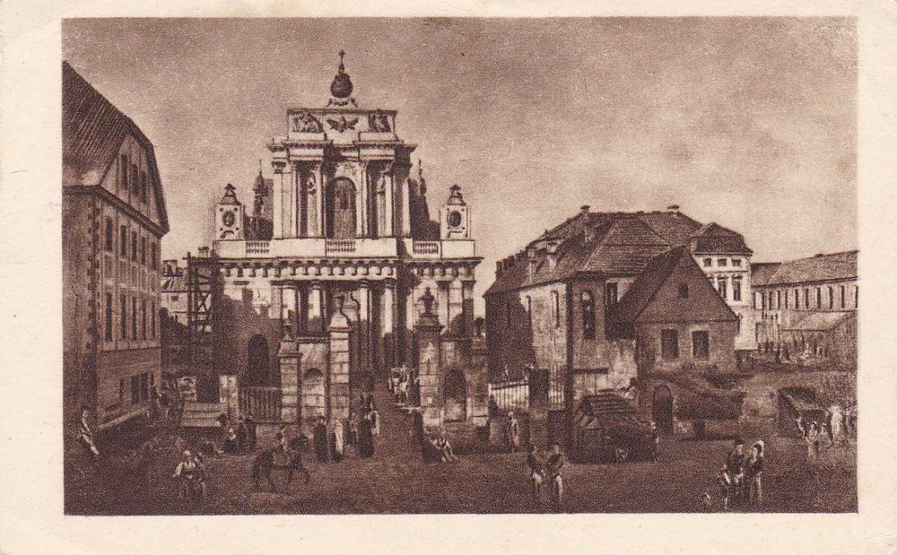 Warszawa -Muzeum Narodowe . pocztówka .