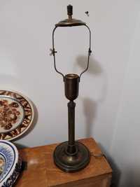 Stara przedwojenna mosiężna lampka stolikowa