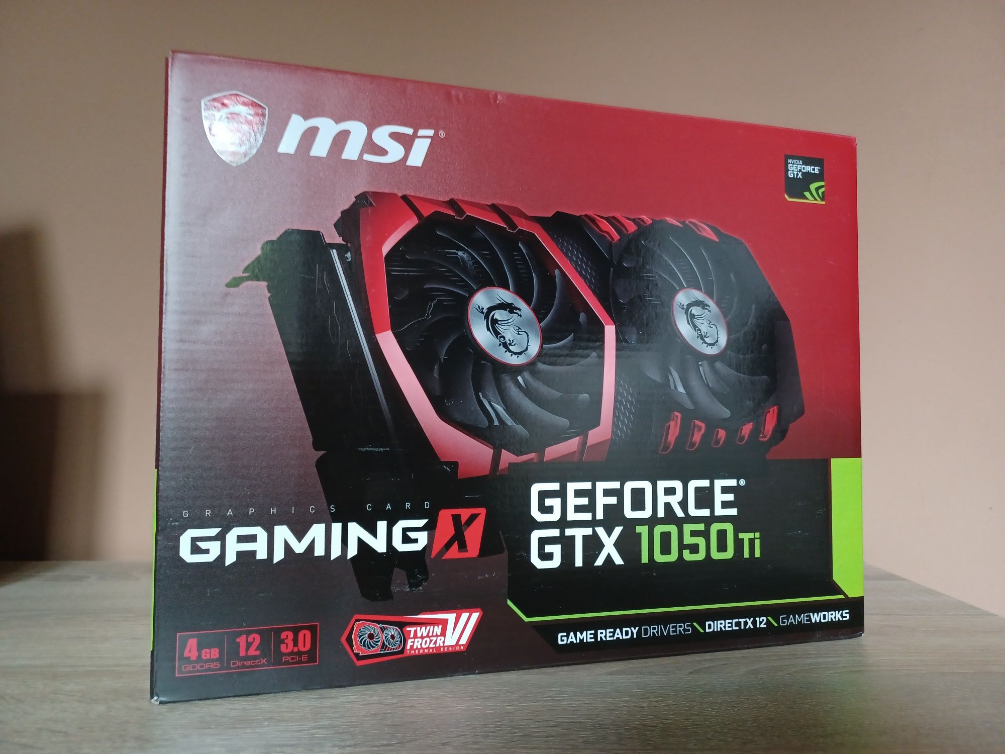 Karta graficzna MSI GeForce GTX 1050 Ti Gaming X 4GB