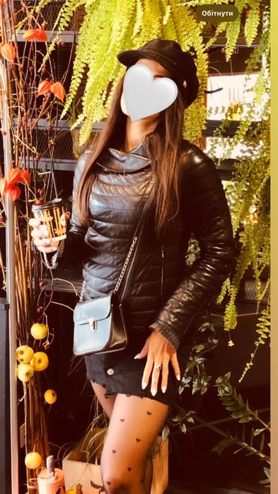 Жіноча шкіряна куртка , косуха шкіряна