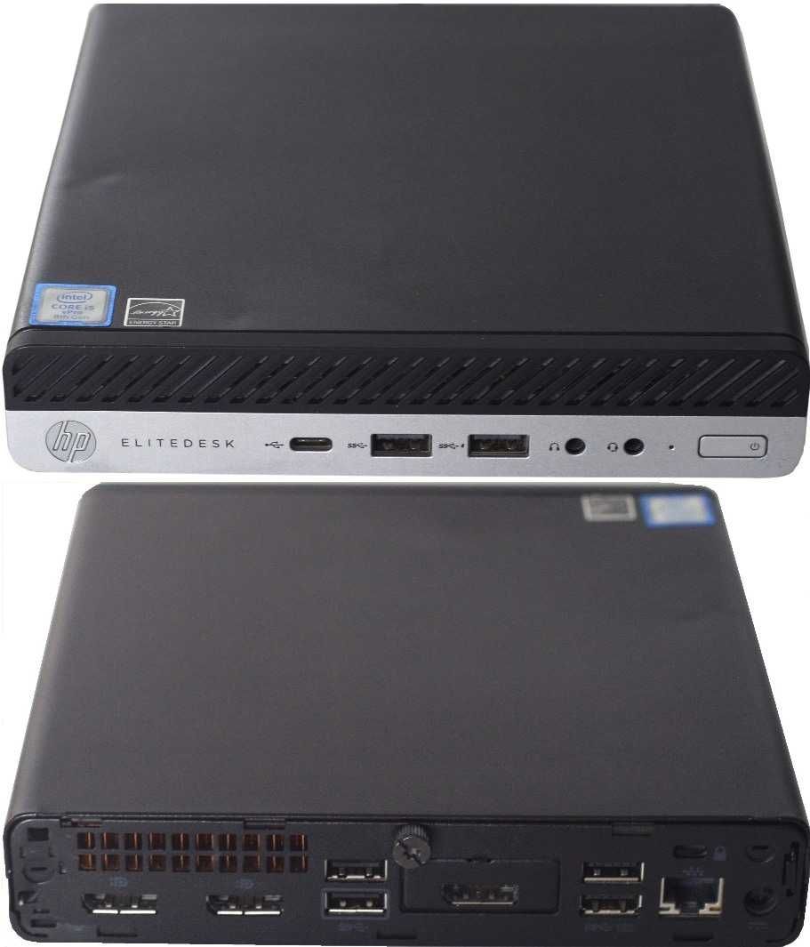Микро HP EliteDesk 800 G4 mini 65W (i5-8500/8GB DDR4/Wi-Fi+BT/m.2/WIN)