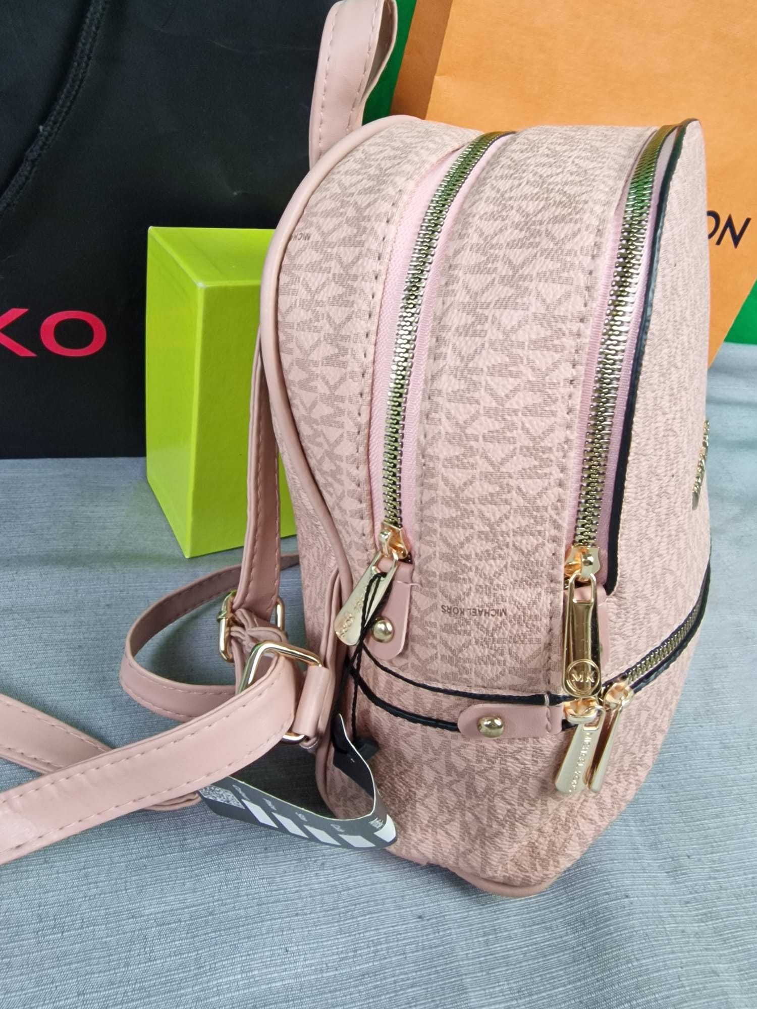 Plecak damski różowy Michael Kors monogram plecaki nowe MK