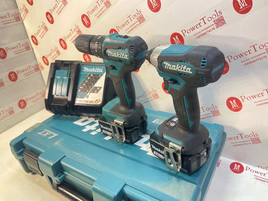 Makita DTD157/DHP483/комплект акумуляторного  інструмента макіта 18в