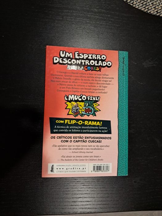 Livro Capitão Cuecas