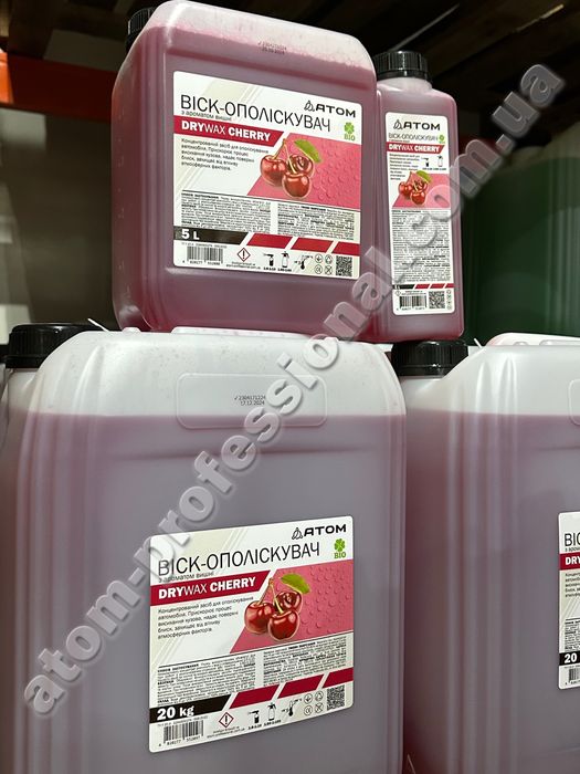 Віск-ополіскувач ATOM “DRY WAX CHERRY/ PASSION”, 1л