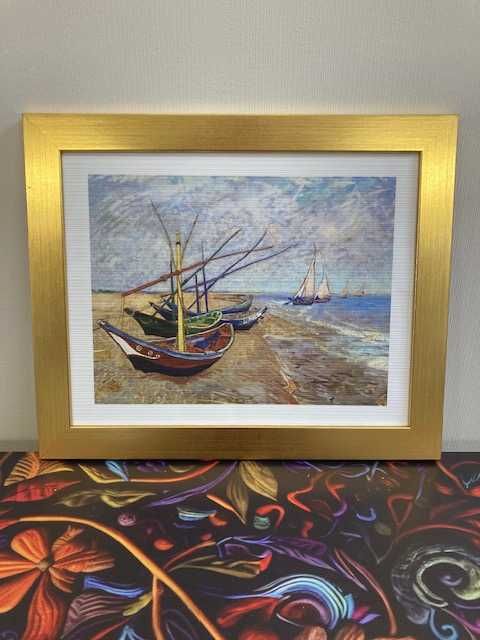 Reprodukcja dzieła Vincent van Gogh – Łodzie rybackie na plaży